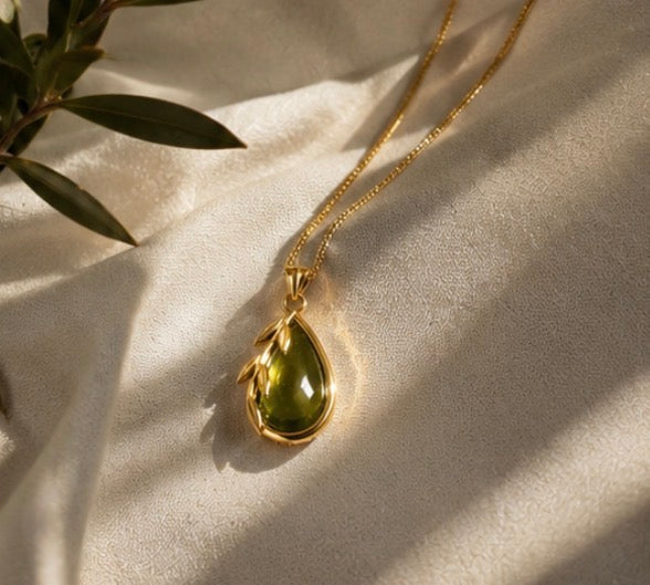 Zaytouna (Olive) Dew Necklace